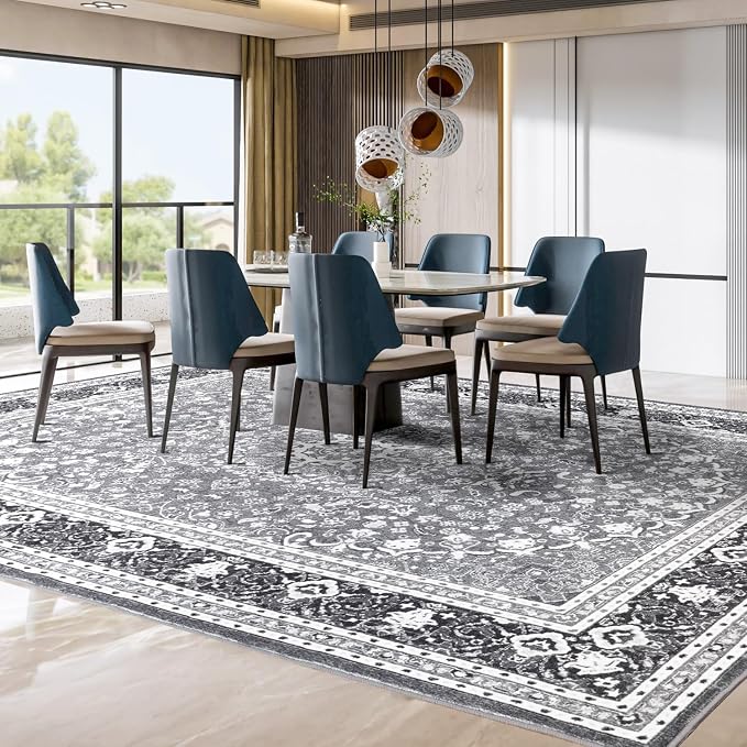 Lessymo Area Rugs 9x12 Living Room- Large Area Rug Machine Washable Area Rug - Image 6