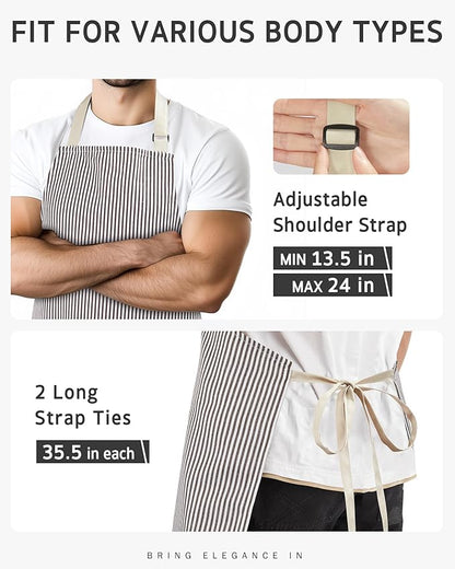 Syntus Chef Apron for Men Women Kitchen Cooking Apron - Image 6