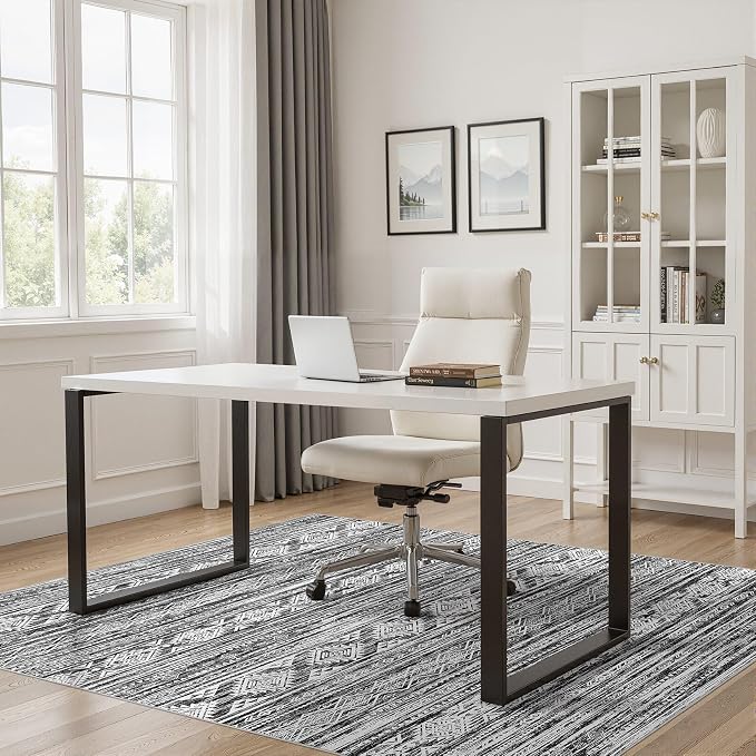 Nakagishi Area Rug Living Room Rugs: 7X9 Machine Washable Boho Large Neutral - Image 7