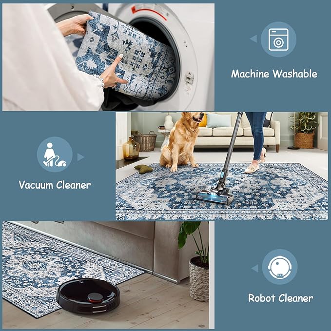 Moynesa Ultra-Thin Washable Area Rug - Image 3