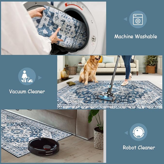 Moynesa Ultra-Thin Washable Runner Rug - Image 4