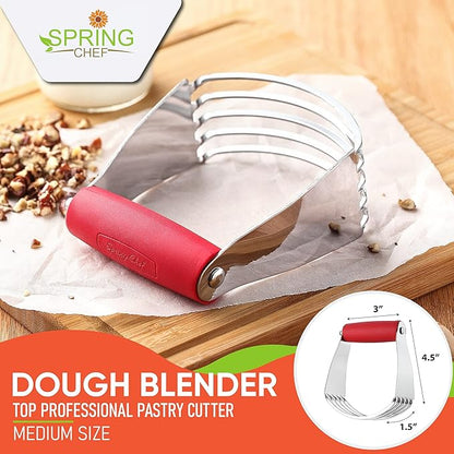 Spring Chef Dough Blender, Top Professional Pastry Cutter, Heavy Duty Baking - Image 2
