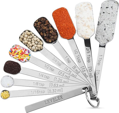 Measuring Cups and Spoons Set, Stainless Steel Measuring Cups Set, Dry 7 - Image 4