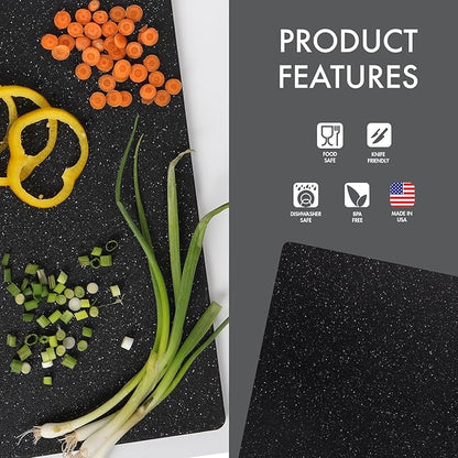 Dexas Superboard Reversible Pastry Board, 14 x 17 Inches, Midnight Granite Color - Image 4