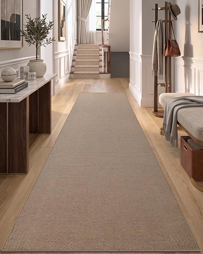 DEXI Hallway Runner Rug 2'4"x12', Non Slip Rubber Backed Runners Carpet - Image 8