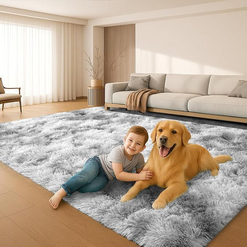 6x9 Rugs for Living Room, Rugs for Bedroom, Plush Fluffy Carpet, Non-Slip by Mtandyx
