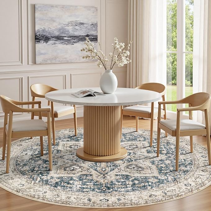 Tortania 10' Round Area Rug Living Room Rugs - Image 3