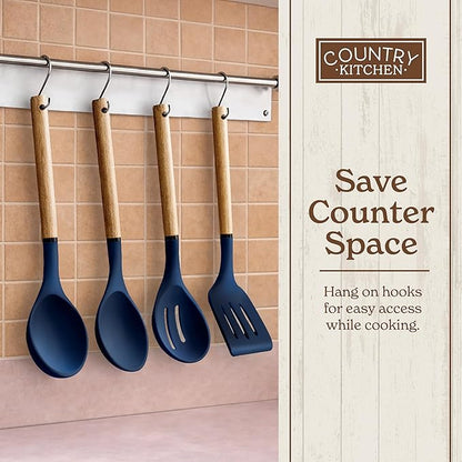 Country Kitchen Non Stick Silicone Utensil Set - Image 8