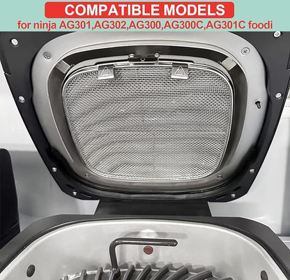 2-Pack Splatter Shield for Ninja AG300 AG301 AG301C AG300C Foodi Air Fryer - Image 4