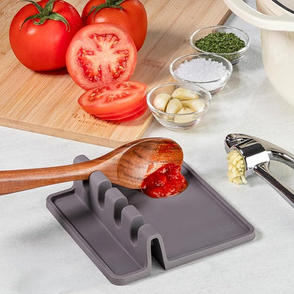 Zulay Kitchen Spoon Rest for Multiple Utensils High Heat-Resistant Silicone - Image 8