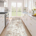 Runner Rug Kitchen Washable Rugs: 3x10 Non-Slip Abstract Soft Modern Stain by LOONGRUG