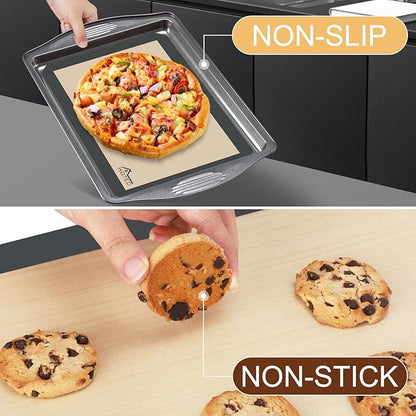 HOTEC Silicone Baking Mats 3 Pack – Thickened Non-Stick Reusable Silicone - Image 6