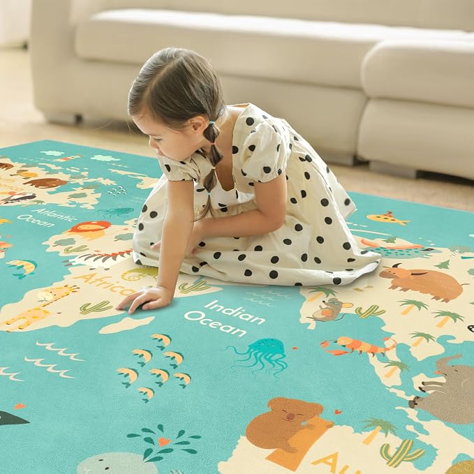 Hazo Haus Washable Large Kids Playroom Rug - Image 8