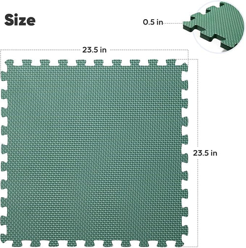 36 Pack Home Gym Mat, Puzzle Exercise Mat, EVA Interlocking Foam Floor Tiles - Image 2
