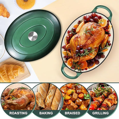 E-far 5QT Oval Dutch Oven Pot - Image 5