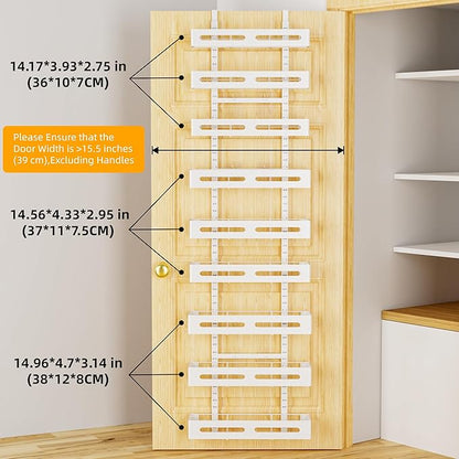 Moforoco White 9-Tier Over The Door Pantry Organizer, Pantry Organization And - Image 2