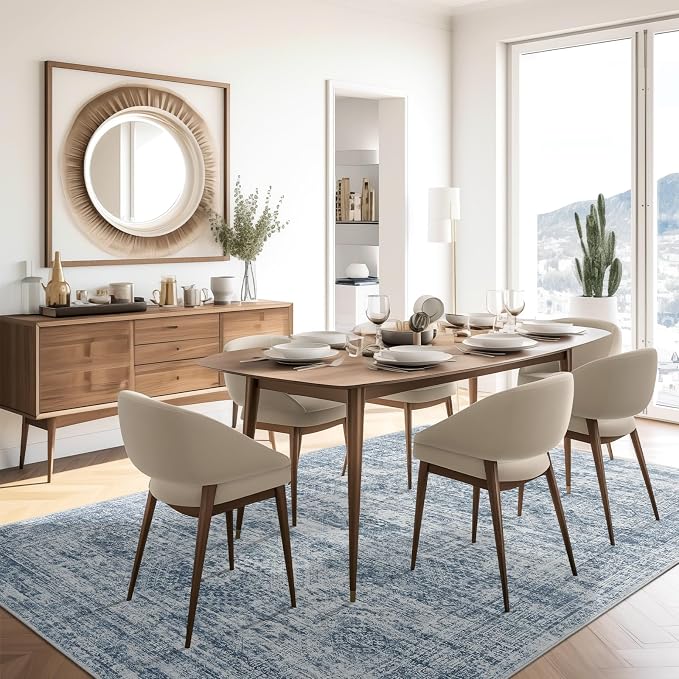 Soalmost 6x9 Area Rug for Living Room Washable 6x9 Non-Slip Modern Rugs for - Image 7