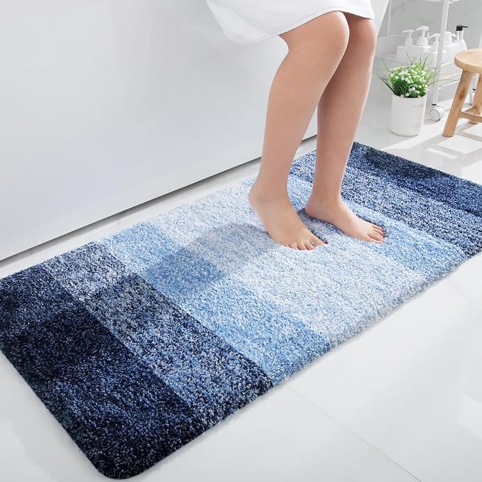 OLANLY Large Bathroom Rugs Mat 45x27, Extra Soft Absorbent Microfiber Bath Rugs by OLANLY