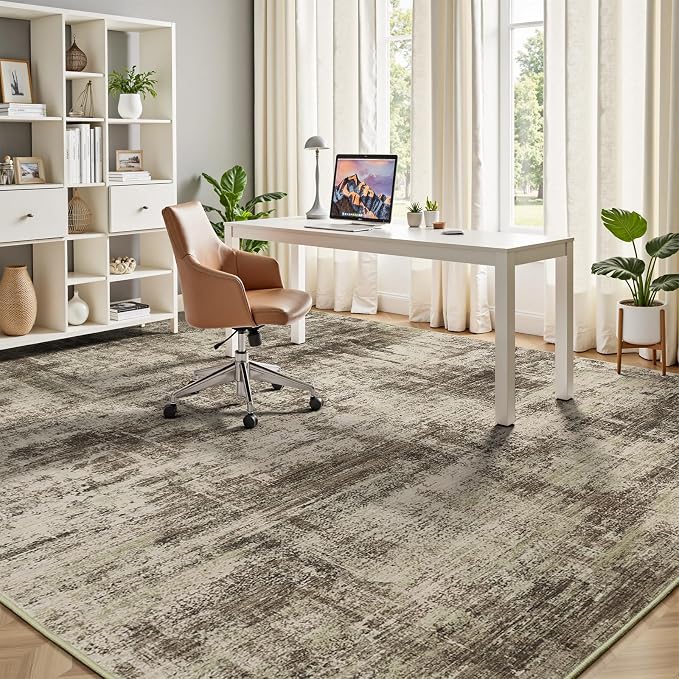 Lofus 5x7 Area Rug for Living Room, Neutral Modern Washable Carpet for Bedroom - Image 6