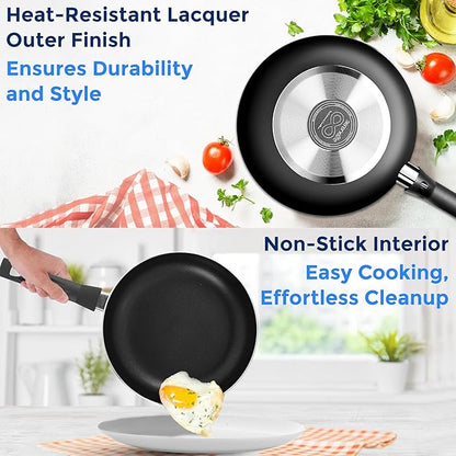 SereneLife Kitchenware Pots & Pans Basic Kitchen Cookware, Heat Resistant - Image 4