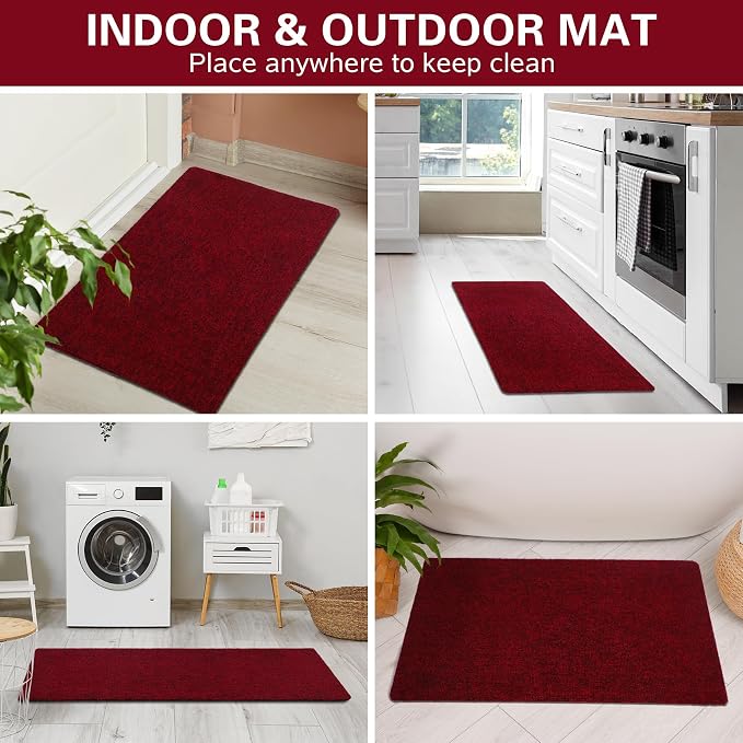 Front Door Mat Indoor and Outdoor, Non-Slip Low Profile Doormat 60"x35" - Image 7