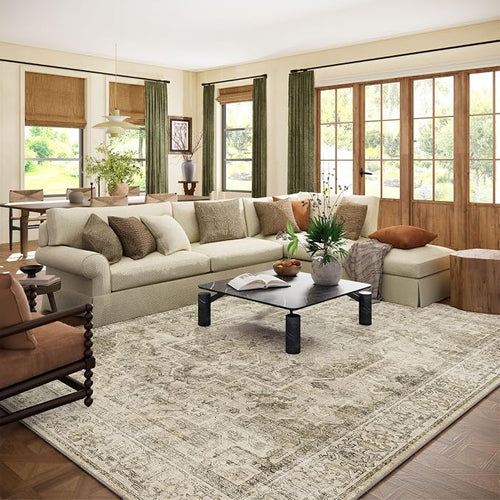 10x12 Area Rugs for Living Room: Bedroom Rug Boho Vintage Rugs Stain Resistant by palohom