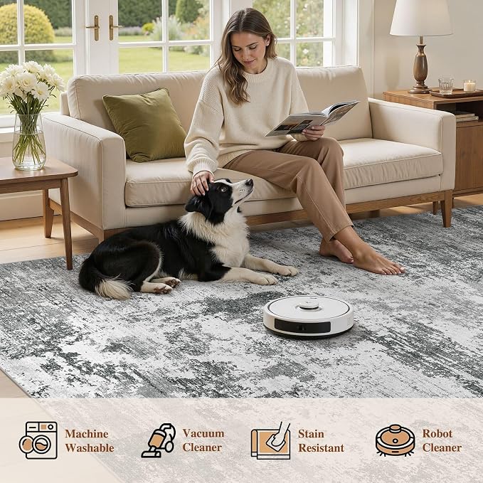 UERMEI 8x10 Area Rug for Living Room - Image 7