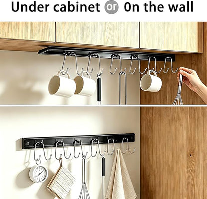 Cociat 2PCS Utensil Racks with 12 Hooks 17.2 Inch Kitchen Utensil Holders - Image 4