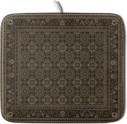 Brown Antique Tabriz Rug Dish Drying Mat by Anyako