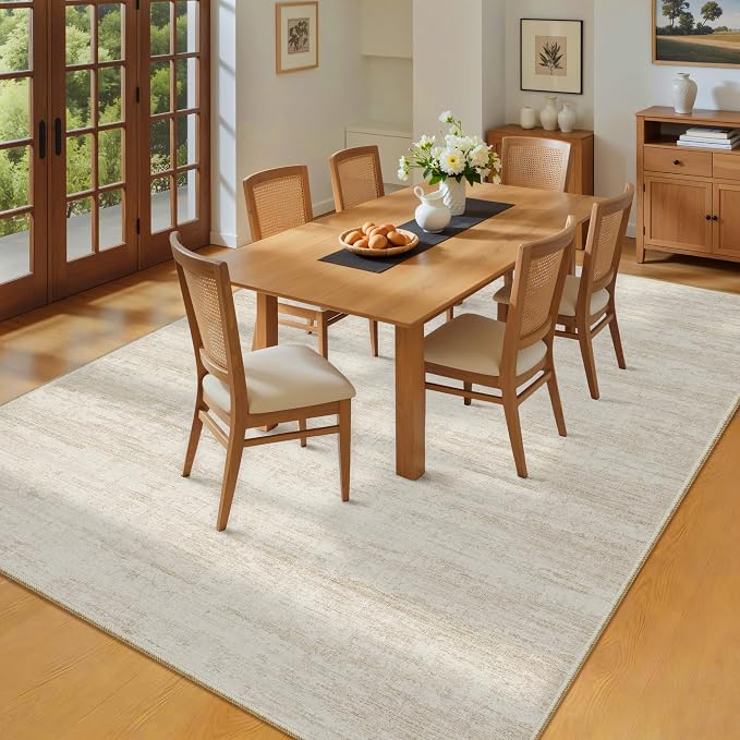 8x10 Area Rugs for Living Room, Modern Abstract Non-Slip Backing Washable Rugs - Image 7