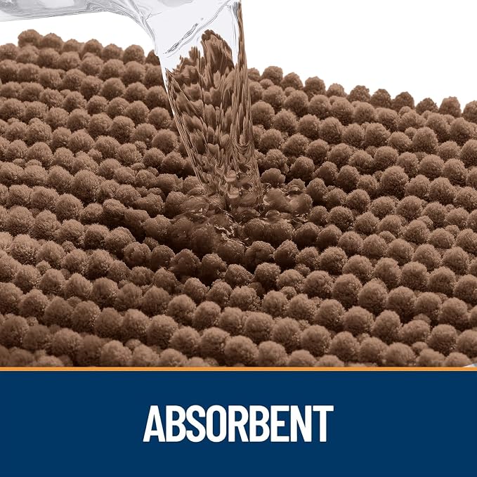 OLANLY Dog Door Mat for Muddy Paws 24x16, Ultra Absorbent Chenille Mud Doormat - Image 4