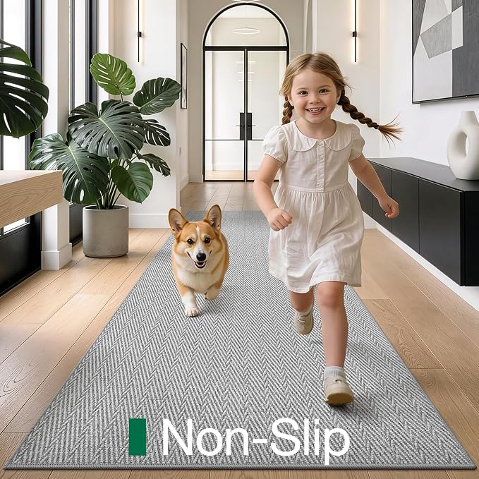 LUMI Ultra Thin Runner Rug for Hallway 2.7'x8', Non-Slip Entryway Rug - Image 4