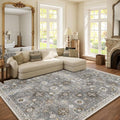 Machine Washable Rug for Living room: 6x9 Area Rugs Boho Vintage Rugs Stain by palohom