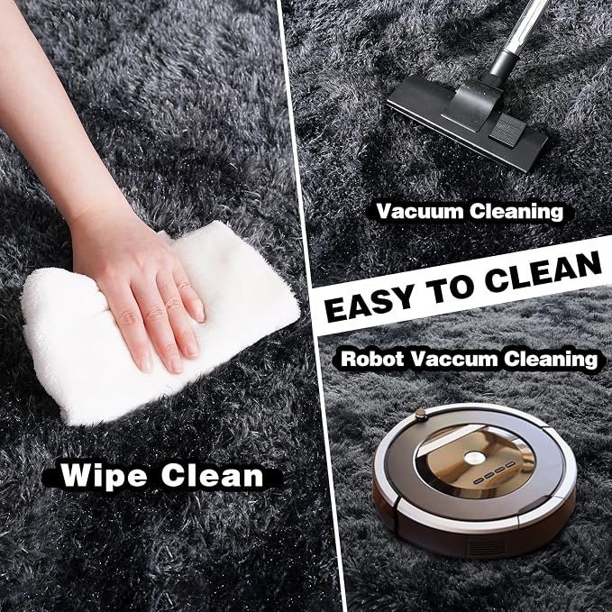 Area Rugs 10x14 for Living Room, Ultra Soft Fluffy Rugs for Bedroom, Non-Slip - Image 4