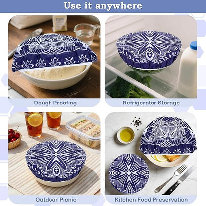 2 Large Reusable Beeswax Bowl Covers - Image 7