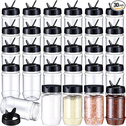 Mimorou 30 Pack Plastic Spice Jars by Mimorou