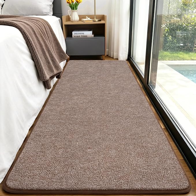 Keeko 2x8 Bedside Runner Rugs for Bedroom Living Room Hallway Non Slip Washable - Image 3