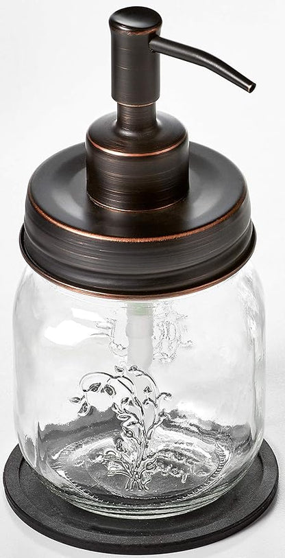 Oil Rubbed Bronze Petite 12oz Mason Jar Soap and/or Lotion Dispenser - Image 2