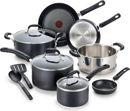 T-fal Experience Nonstick Cookware Set 12 Piece, Oven Broiler Safe 350F by T-falbrand