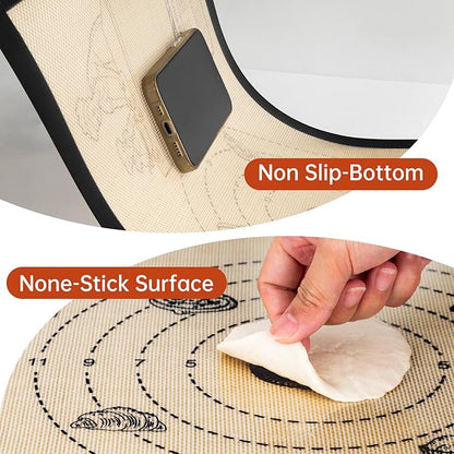 Silicone Baking Mat with 10 Recipes, Extra Thick Silicone Mats - Image 7