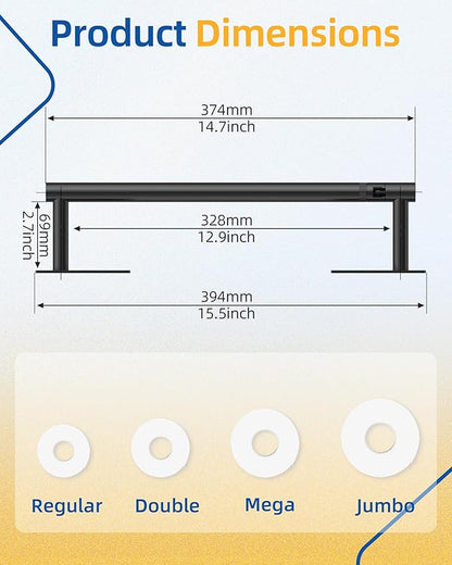 RUACQ Paper Towel Holder Under Cabinet, Wall Mounted or Adhesive Stainless - Image 6