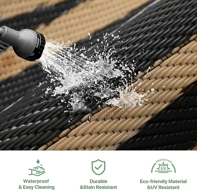 GENIMO Outdoor Rug Waterproof 10'x14' - Image 6