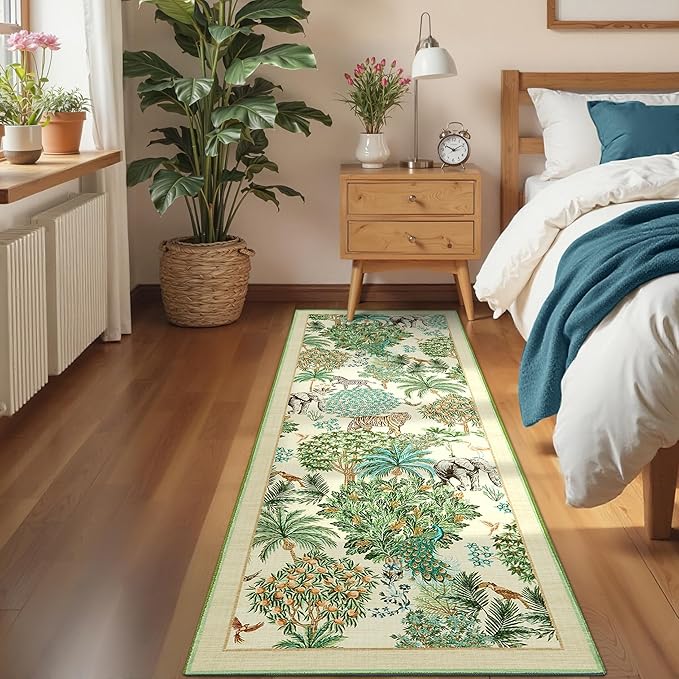 GarveeHome Jungle Rug 2.5x10 Kitchen Runner Rug Non Slip Washable Runners - Image 2