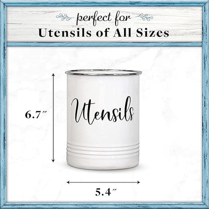 Home Acre Designs Vintage Farmhouse Utensil Holder - Image 3
