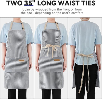 NLUS 2 Pack Cooking Aprons for Women - Image 5