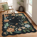 Lahome Floral Machine Washable Rug, 3x5 Rug Non Slip Soft Bedroom Rugs by Lahome