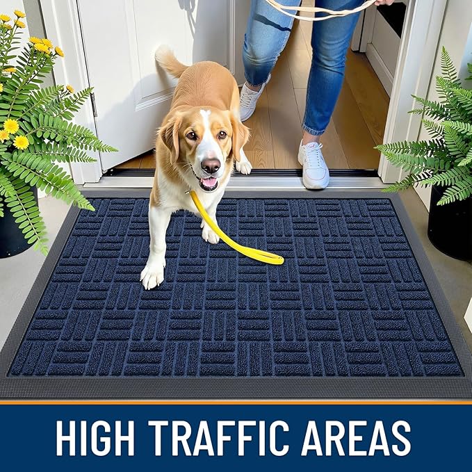 OLANLY Front Door Mat Outside Entrance 71x23, Heavy Duty Sturdy Natural Rubber - Image 6