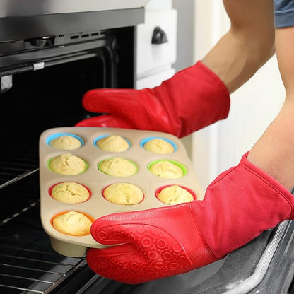 BPA-Free Silicone Oven Mitts Ultra Heat Resistant up to 500°F - Image 8