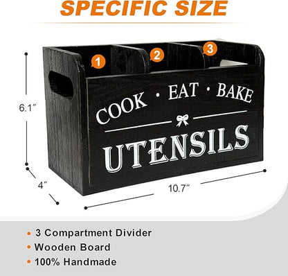 Wooden Kitchen Utensil Holder - Image 2