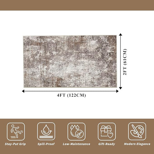 2x4 Washable Non-Slip Runner Rug – Small Throw Rug - Image 2